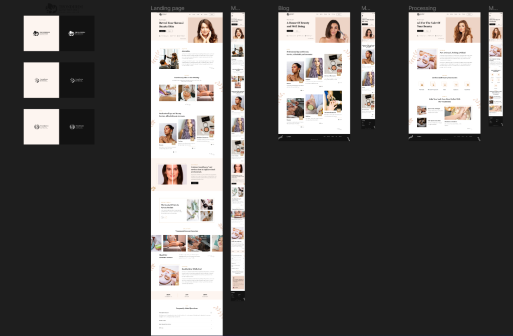 webdesign med UX og UI bilde av fil fra Figma